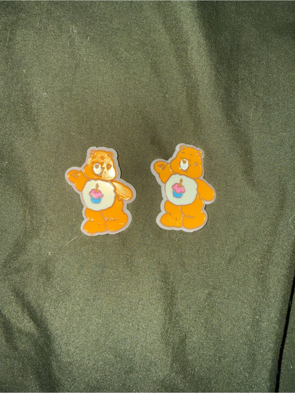 Care Bears Orange Cupcake Bear Hair Clips